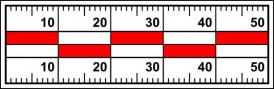 Měřítko 5 x 1,5 cm RBM1